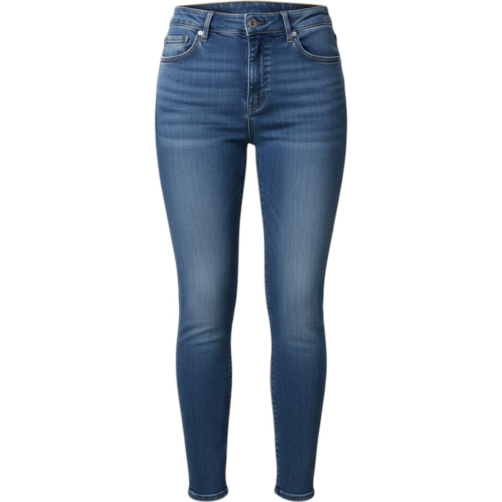 Ann Taylor Factory Womens Jeans Size 10 Skinny Dark Wash Double Button High Rise